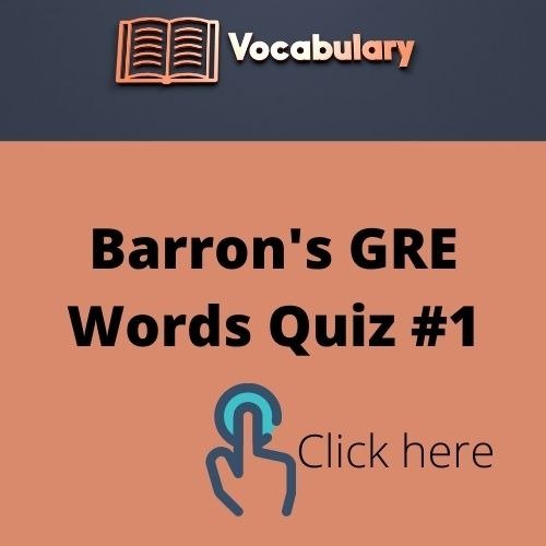 Barron’s GRE Words