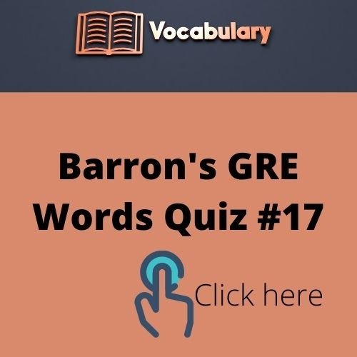 Barron's GRE Words (17)