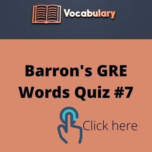 Barron's GRE Words (7)