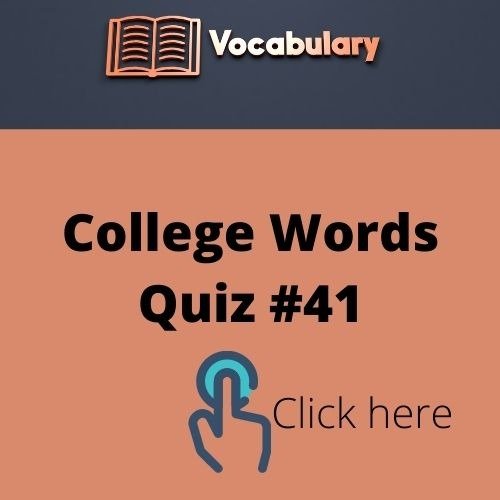 College Words Quiz