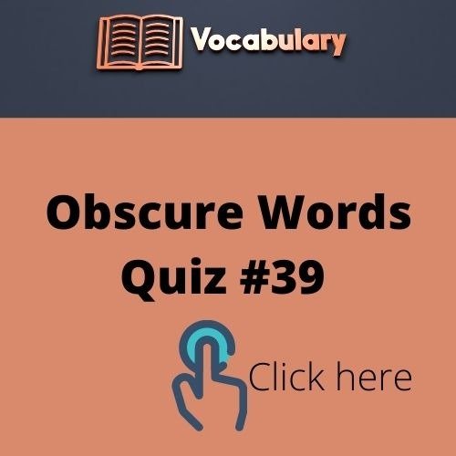 Obscure Words Quiz